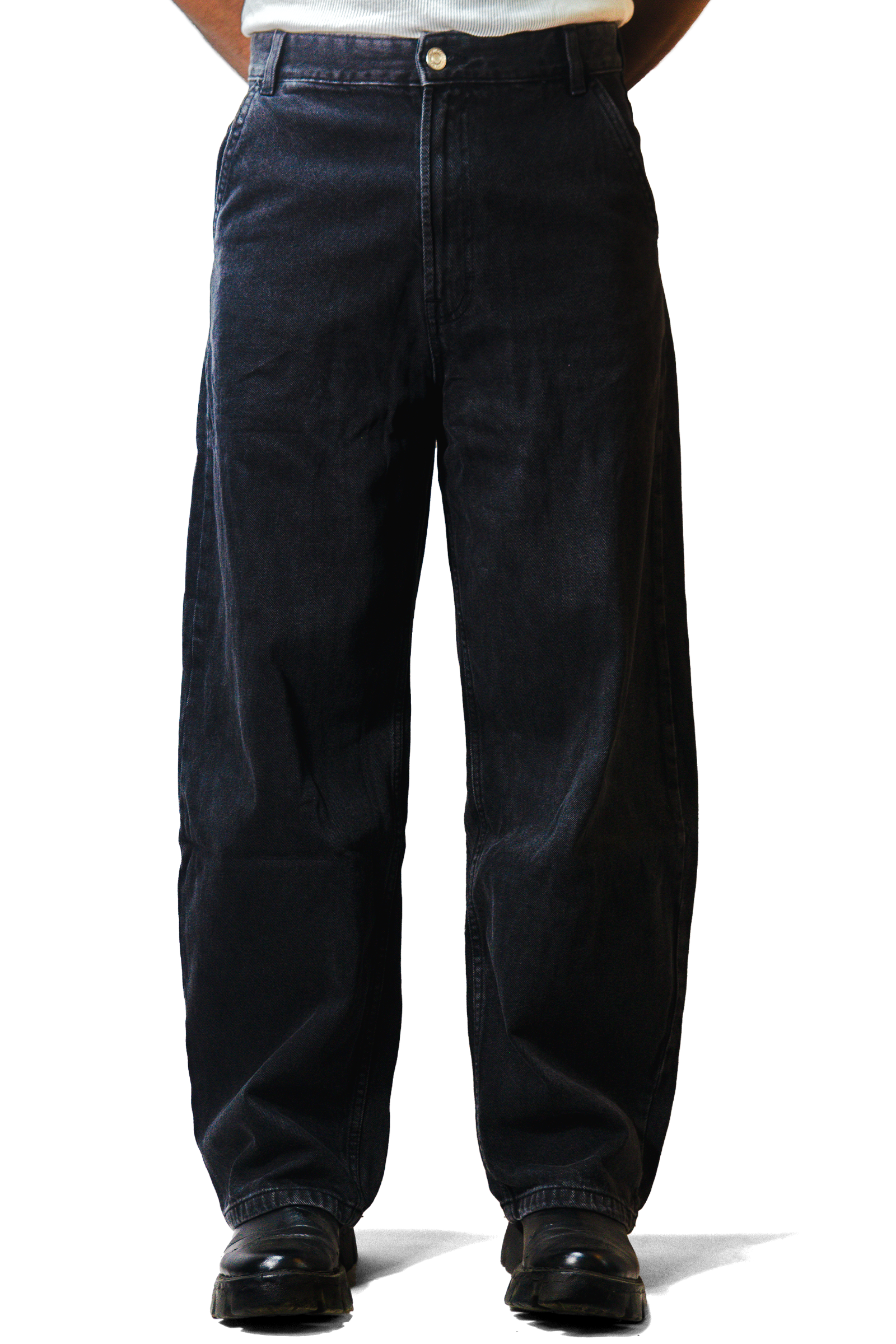 Acid Black Loose Fit Jeans