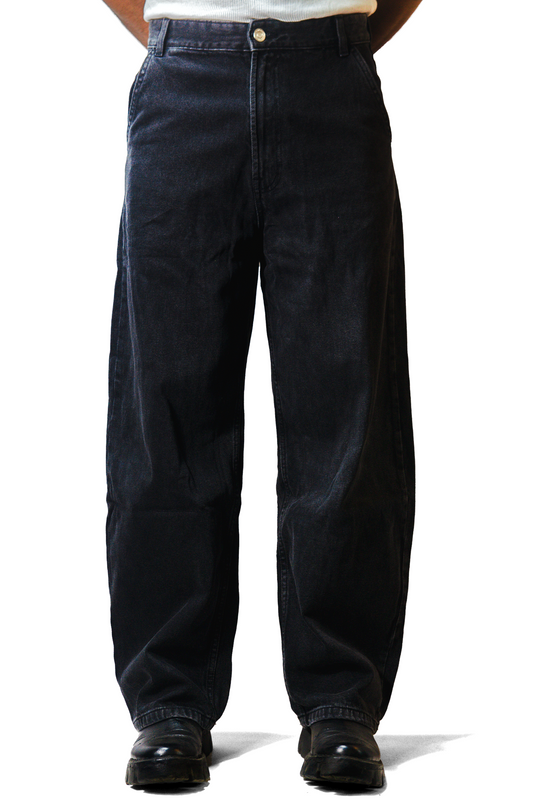Acid Black Loose Fit Jeans