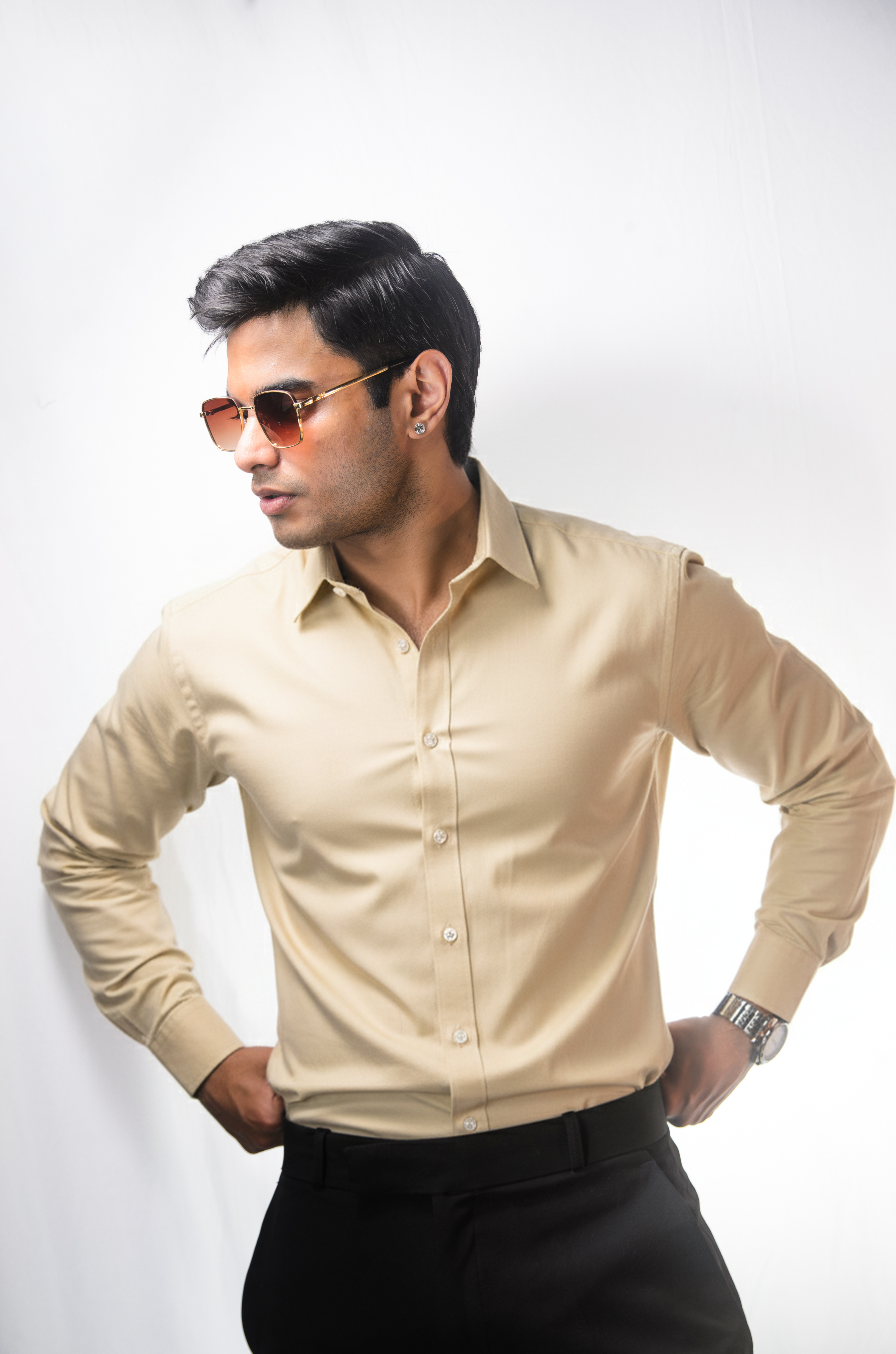Beige Oxford Shirt