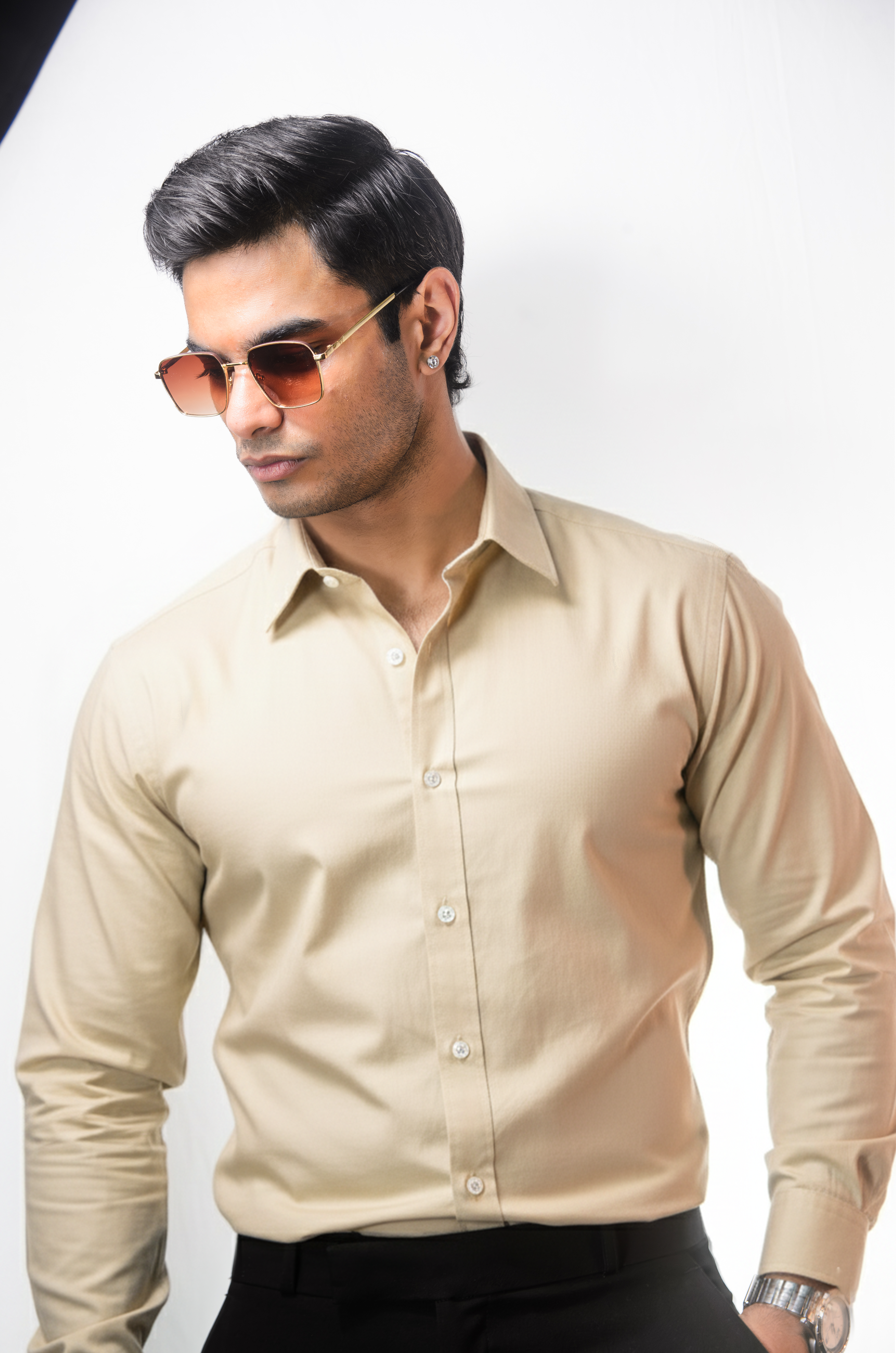 Beige Oxford Shirt