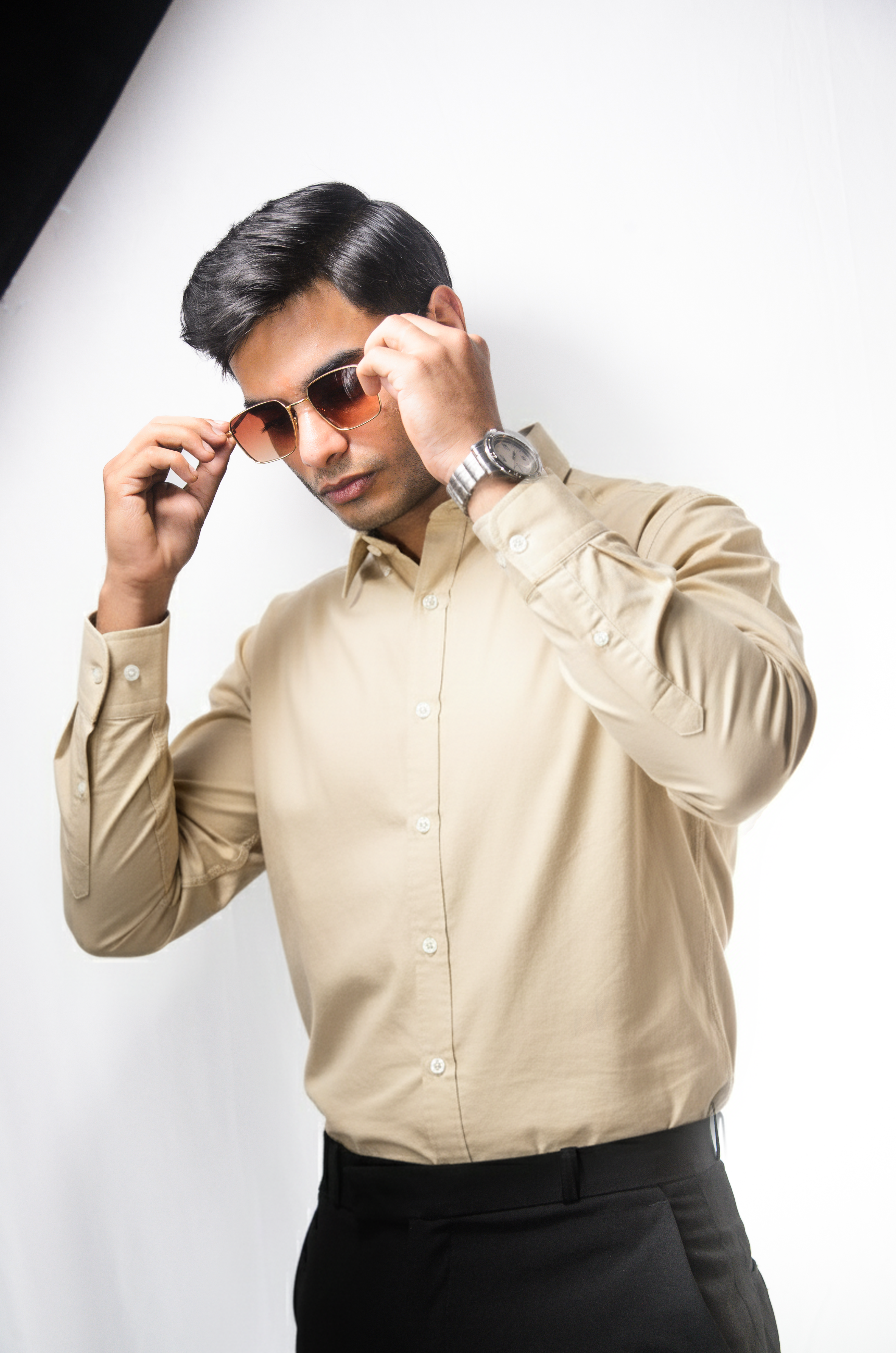 Beige Oxford Shirt