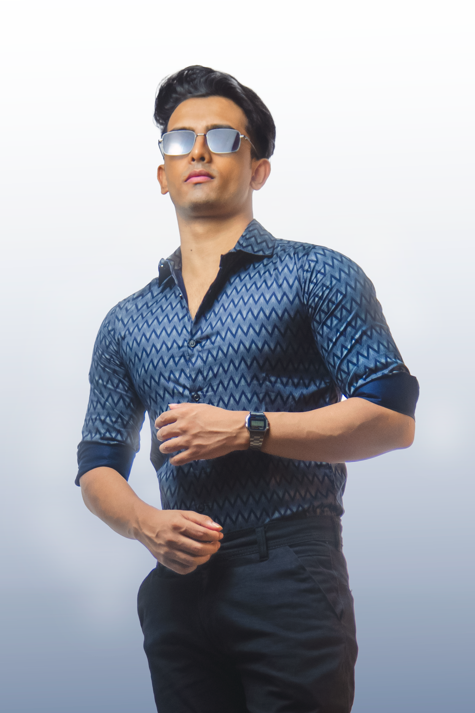 Imperial Blue Waves Shirt