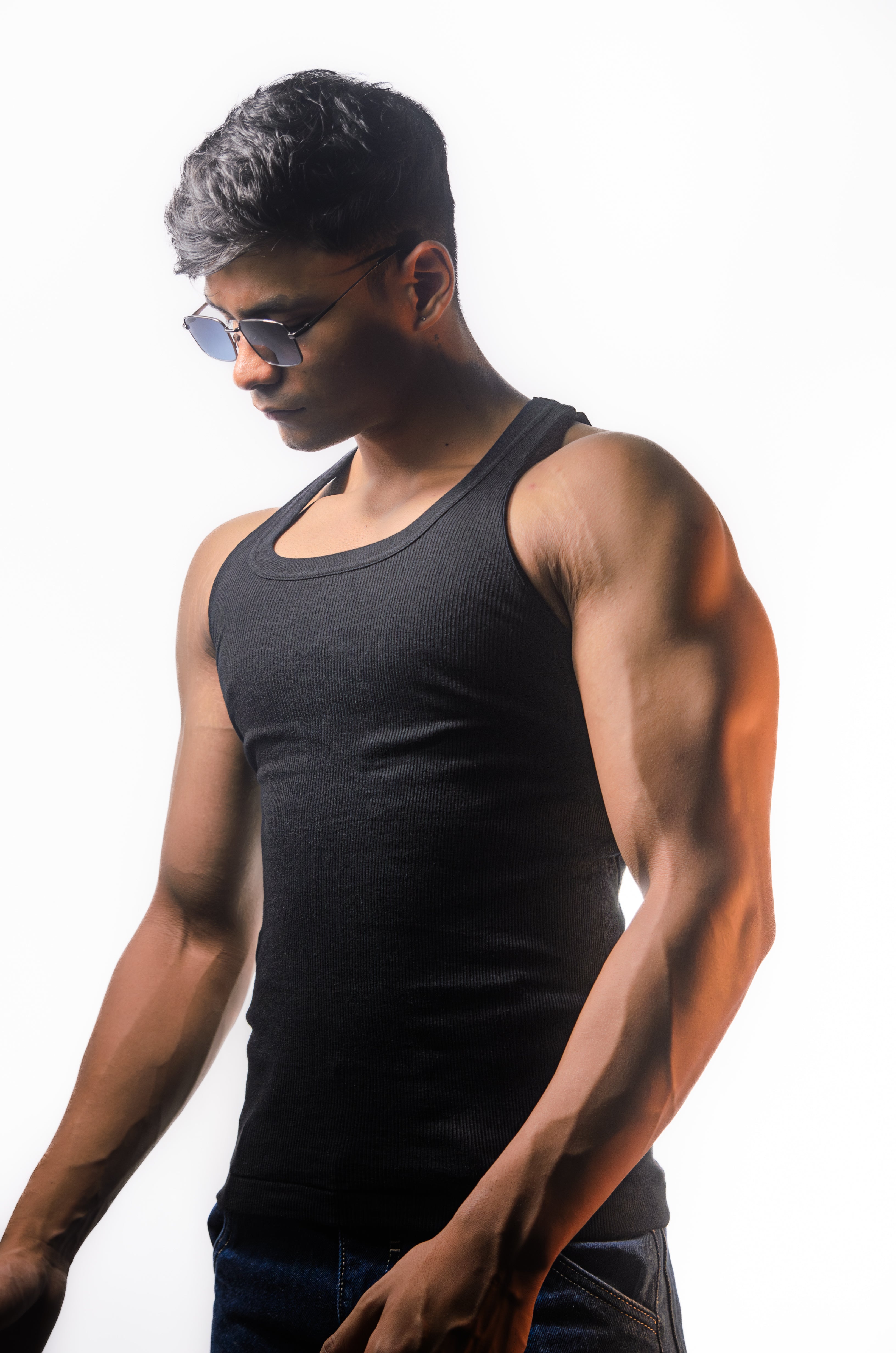 Flex Ribbed Vest 2-Pack (B/W)
