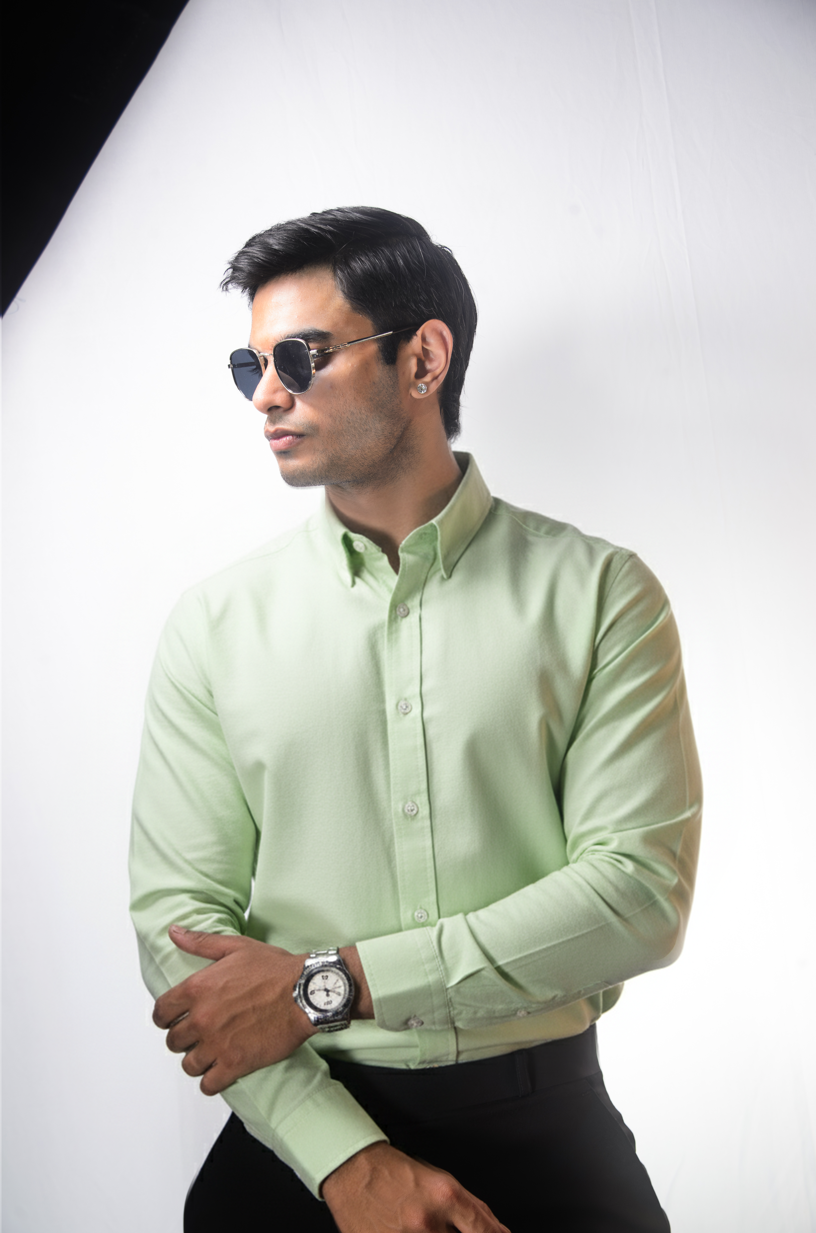 Pale Green Oxford Shirt