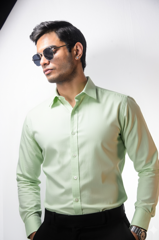Pale Green Oxford Shirt