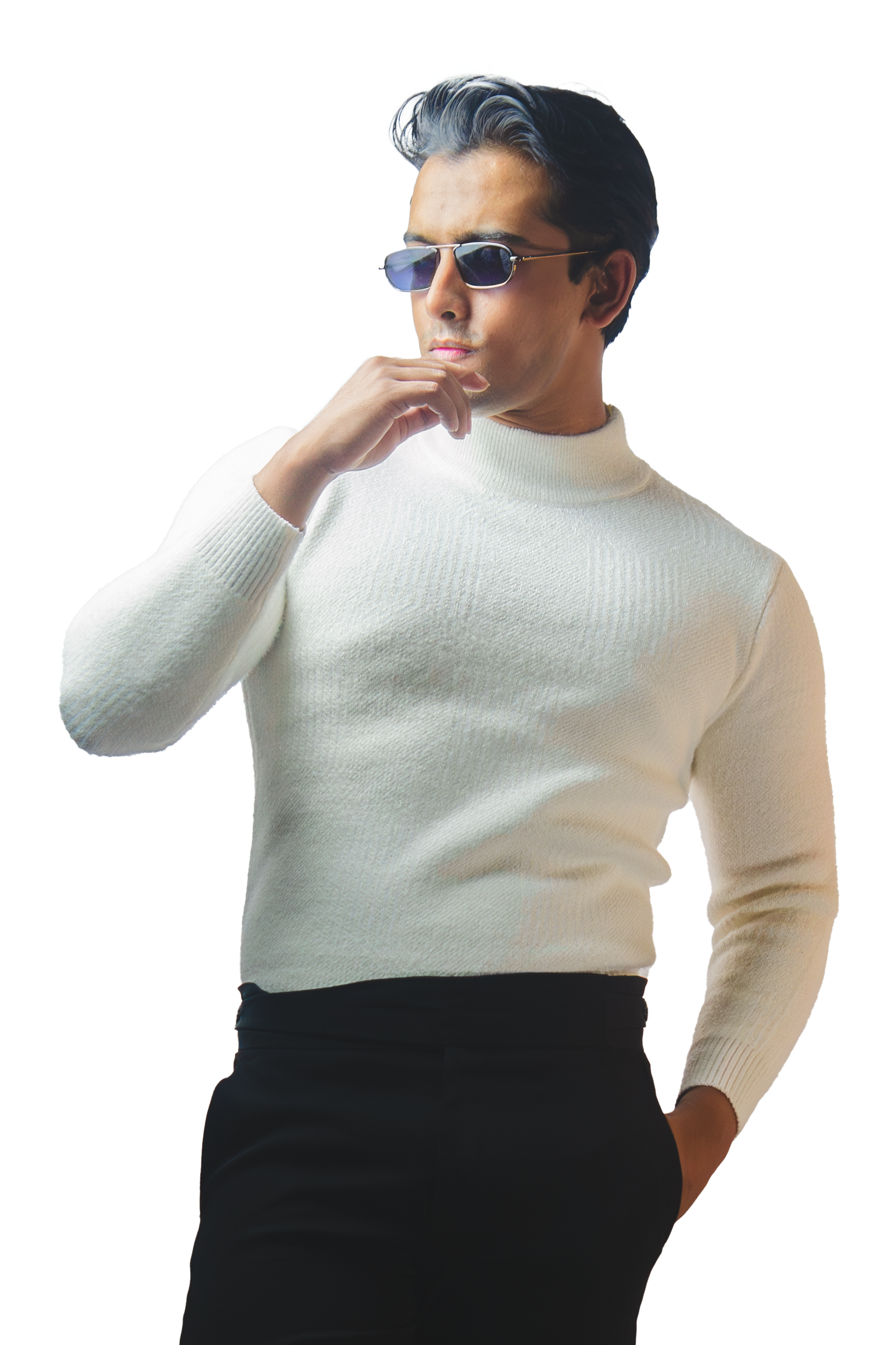 Off-White Textured Sweater