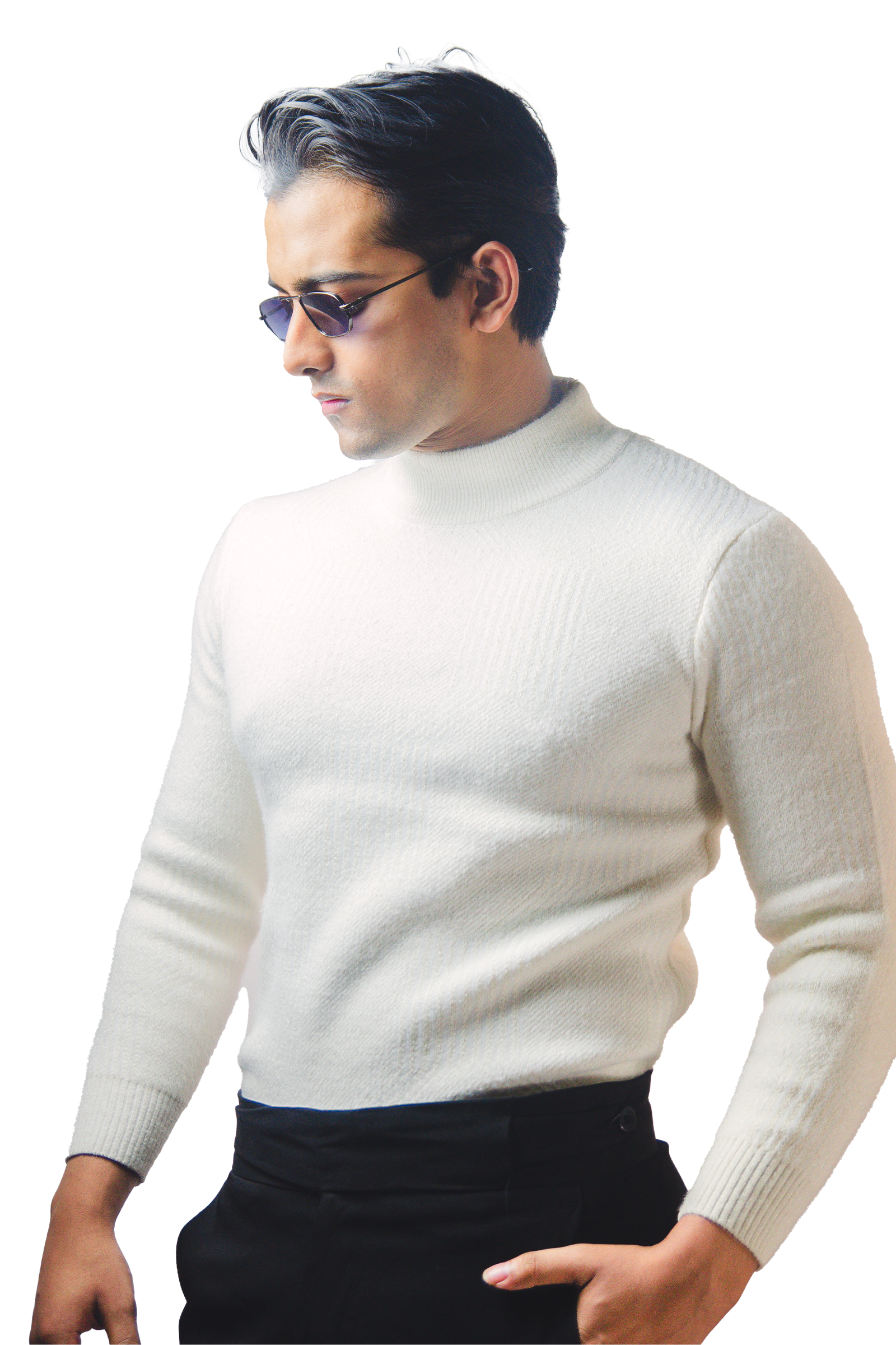 Off-White Textured Sweater