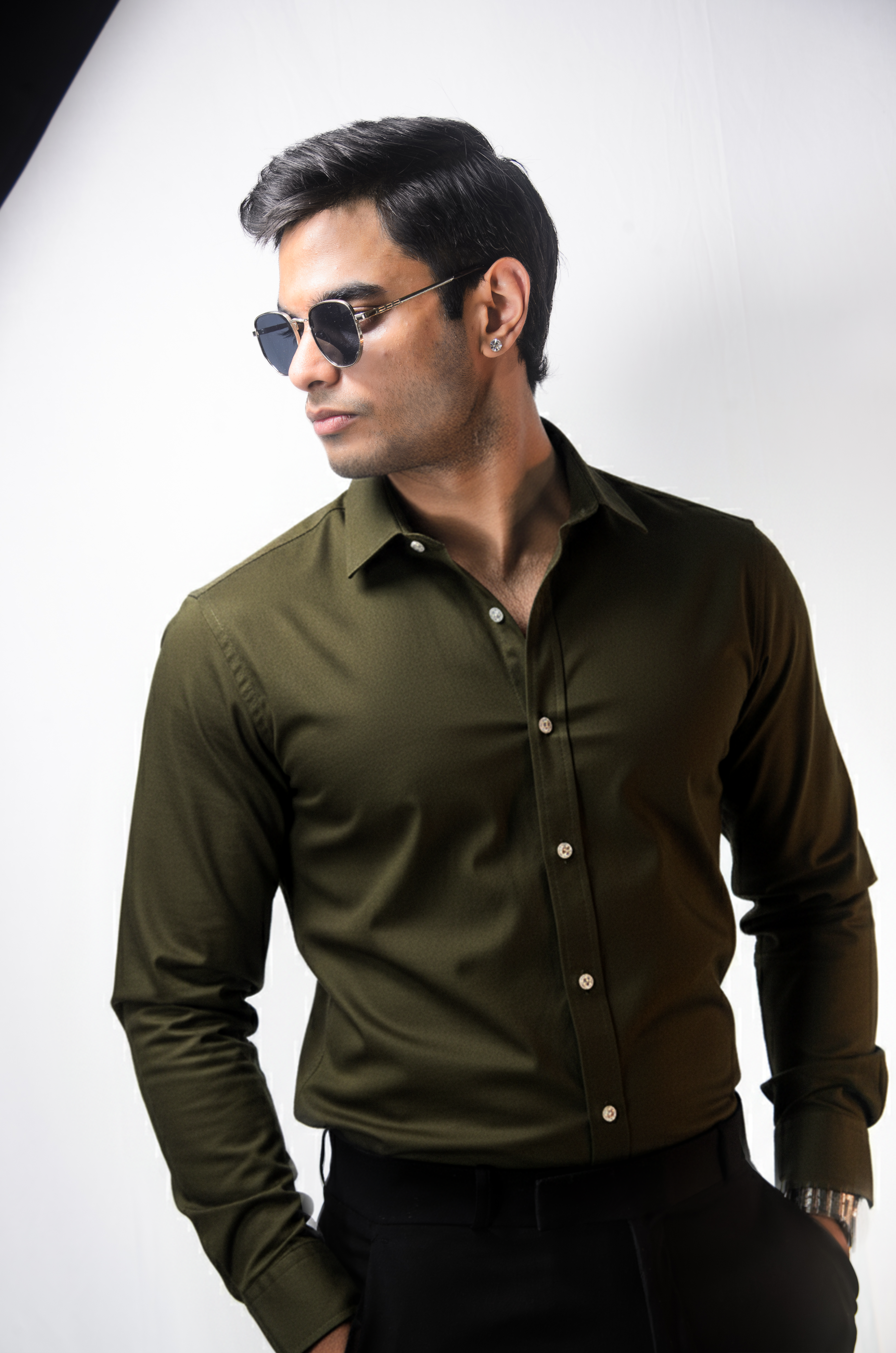 Olive Oxford Shirt