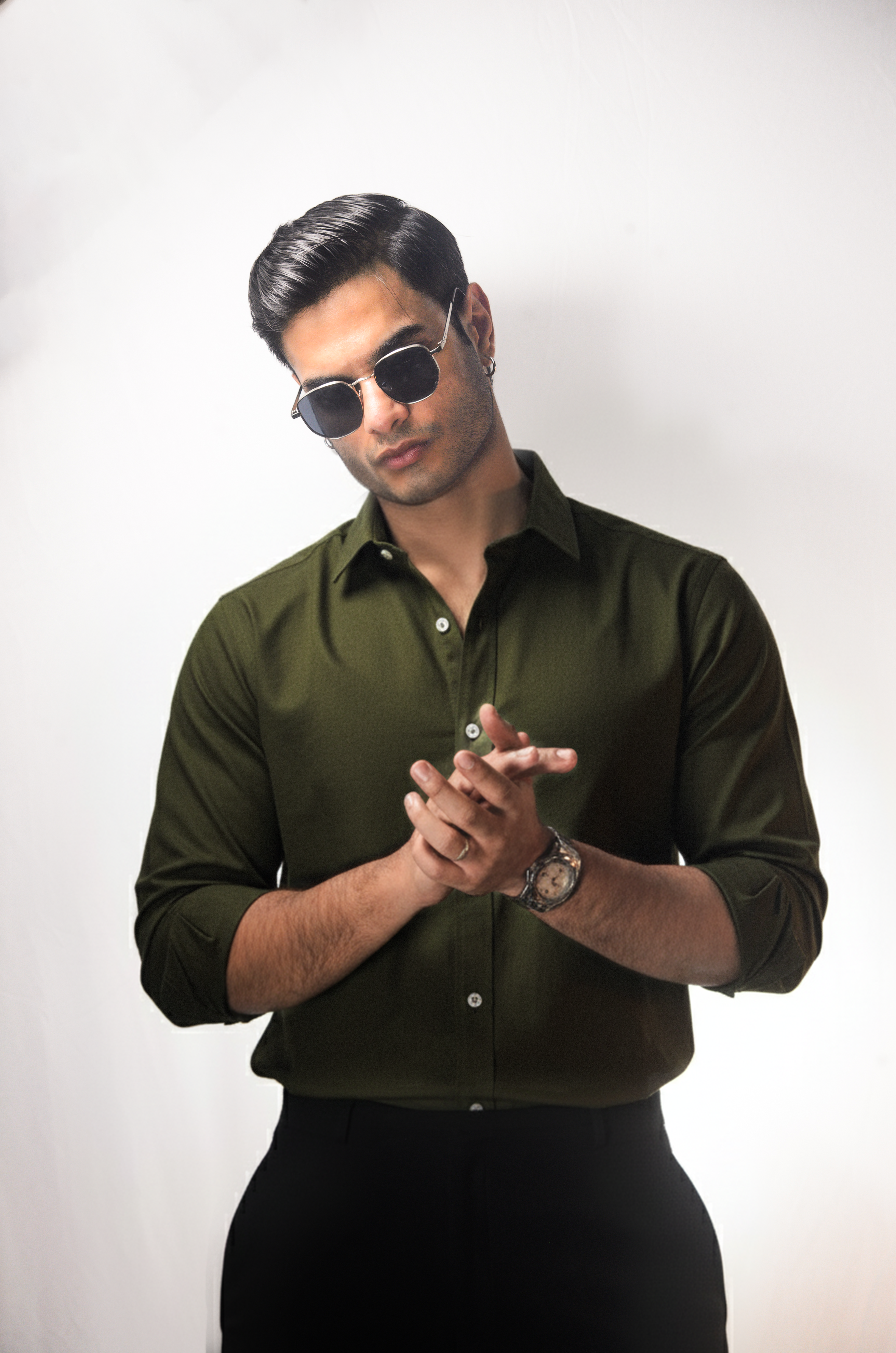 Olive Oxford Shirt