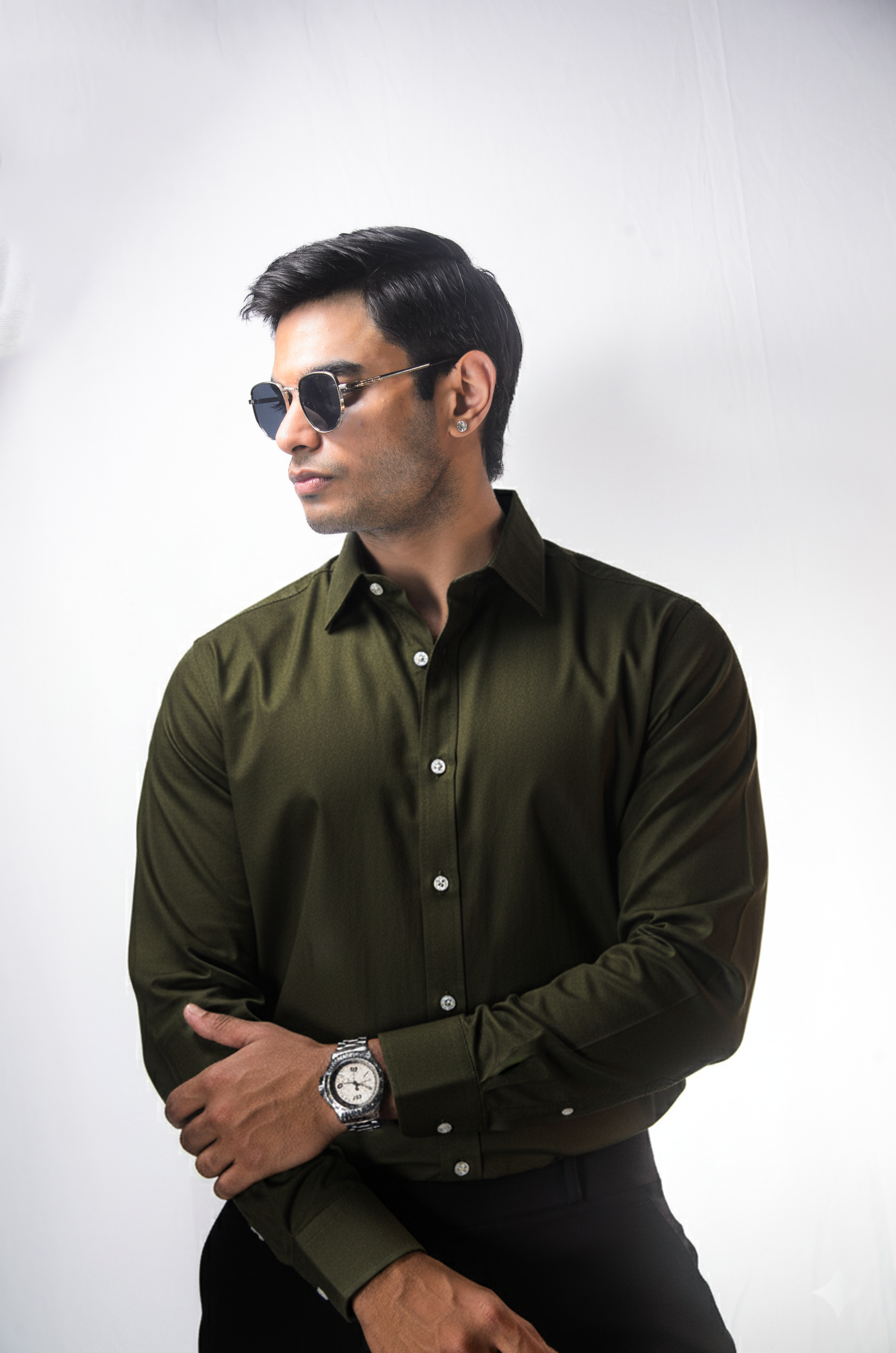 Olive Oxford Shirt