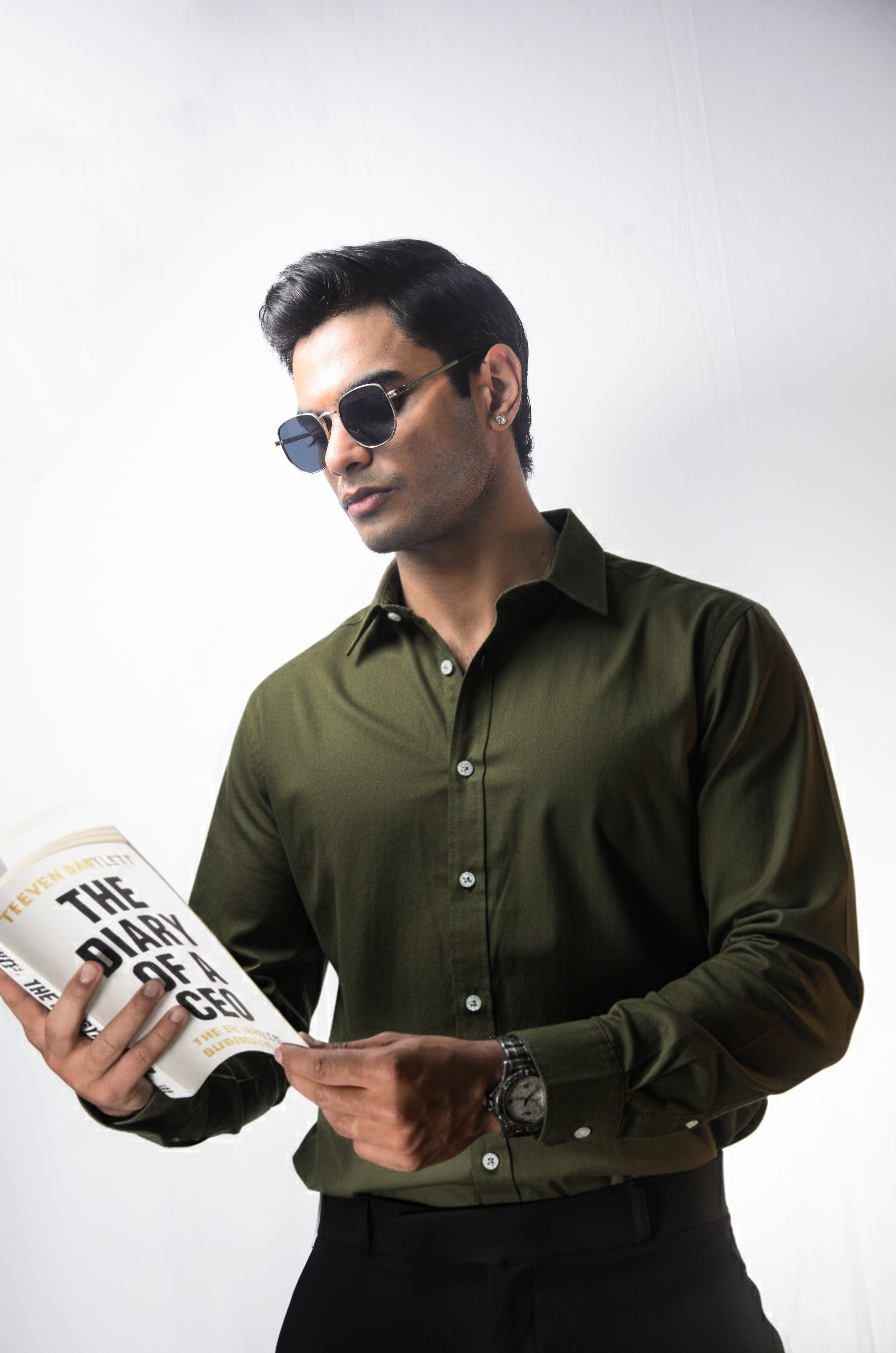 Olive Oxford Shirt