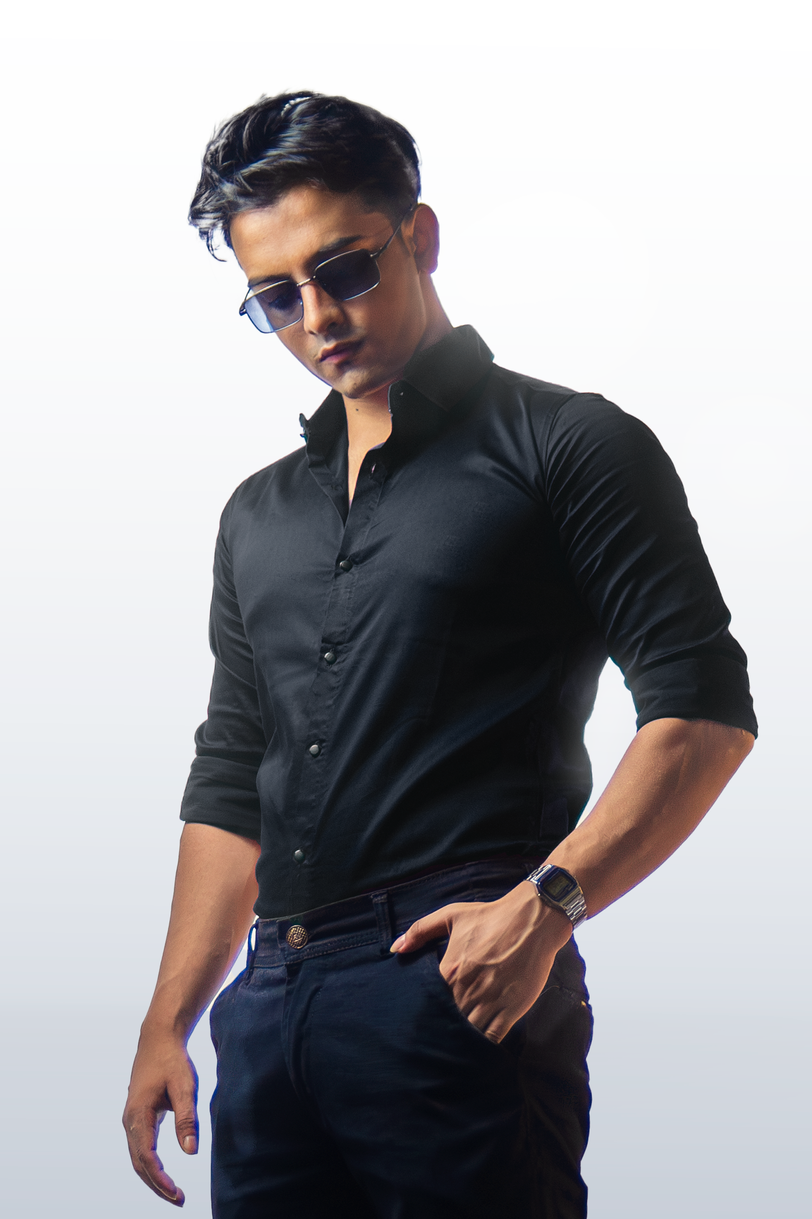 Plain Titan Black Shirt