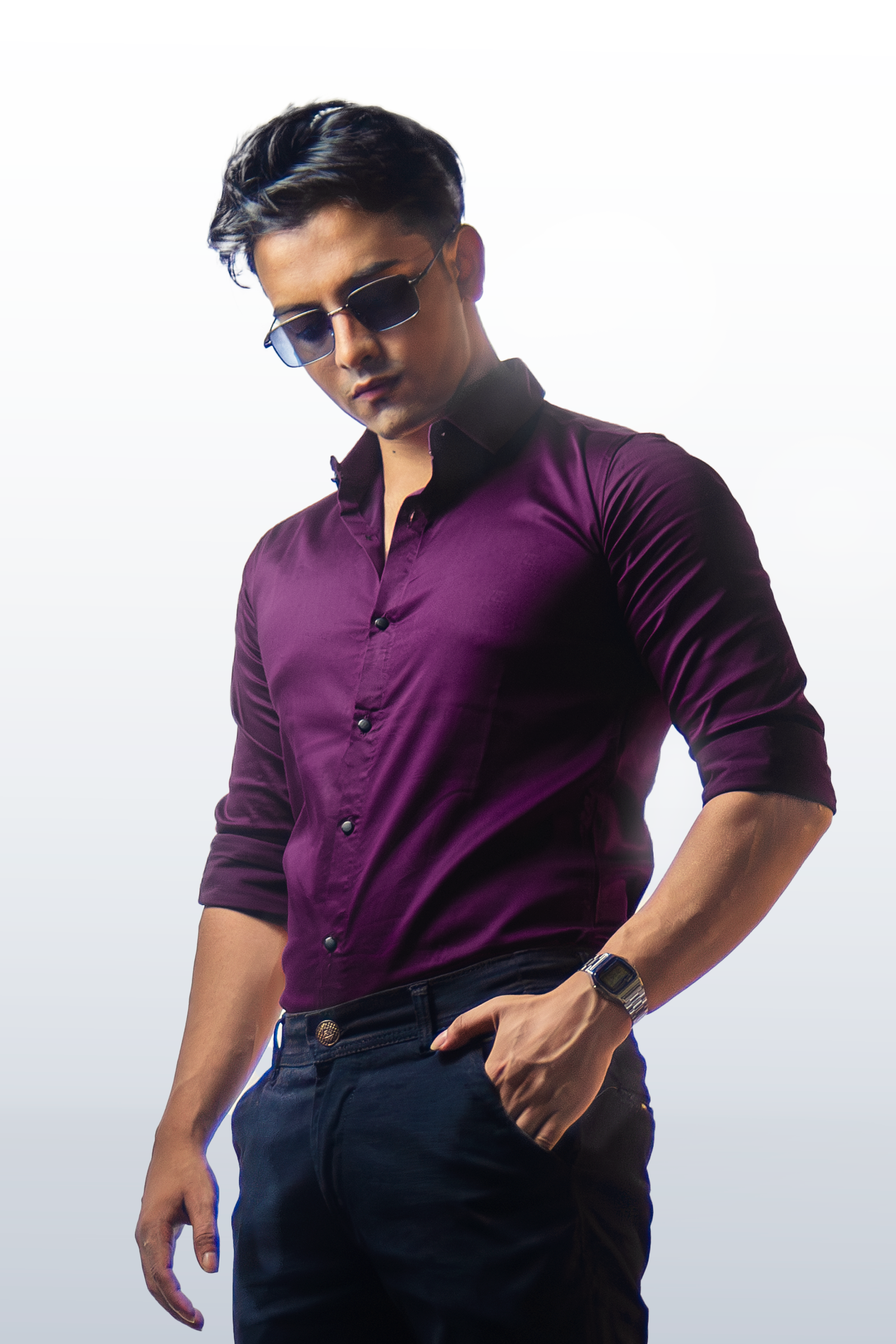 Plain Royal Violet Shirt