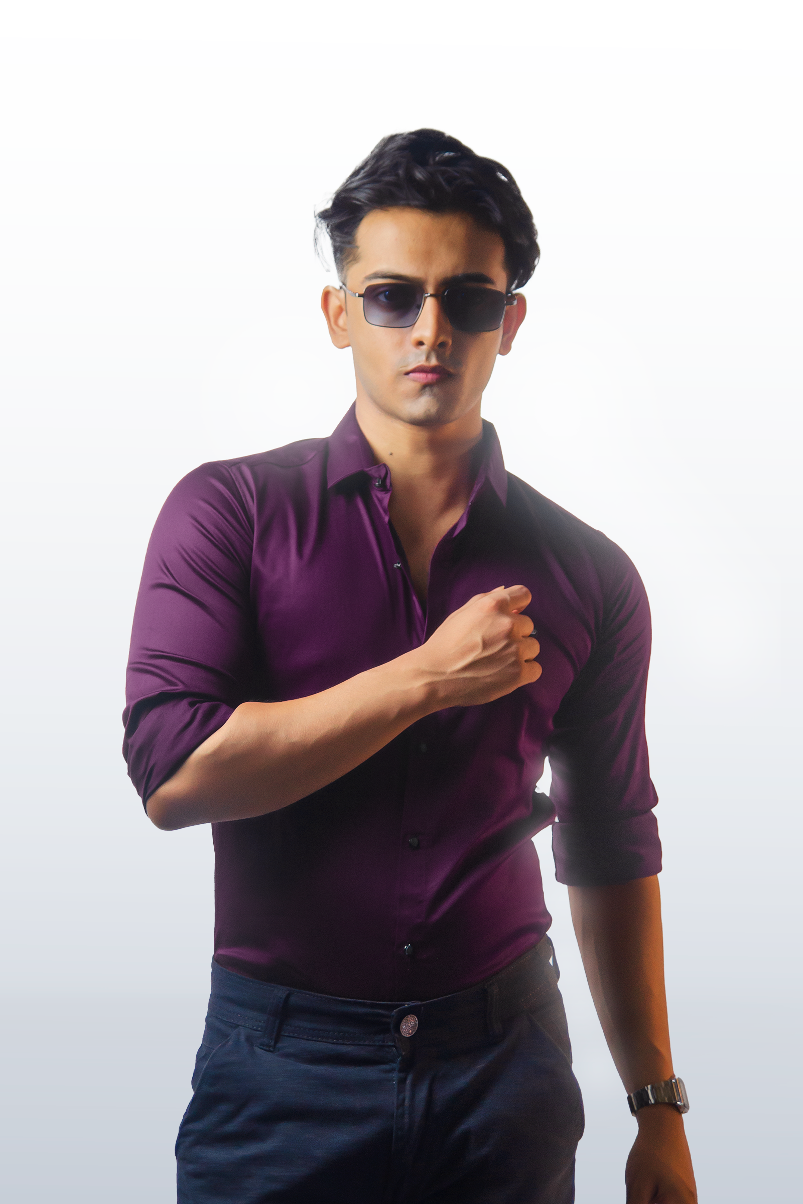 Plain Royal Violet Shirt