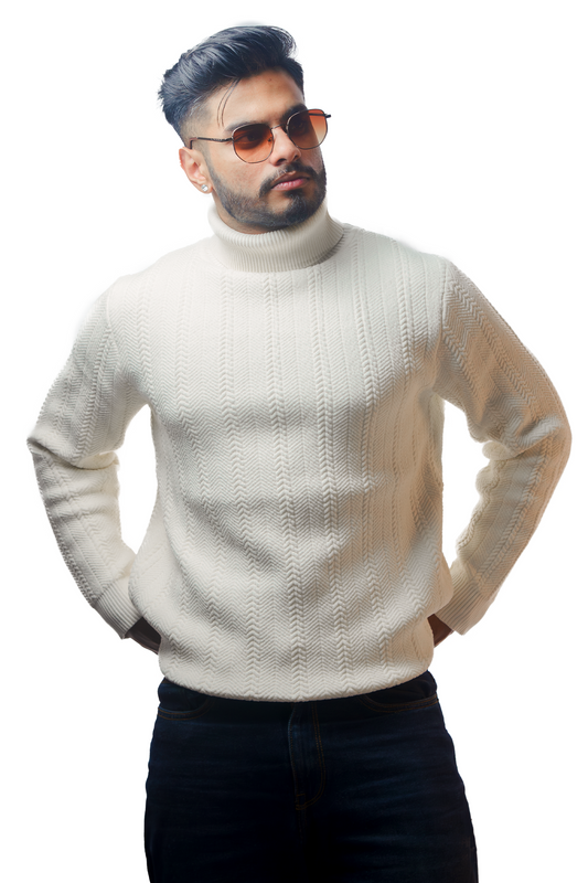 Turtleneck Cableknit Sweater