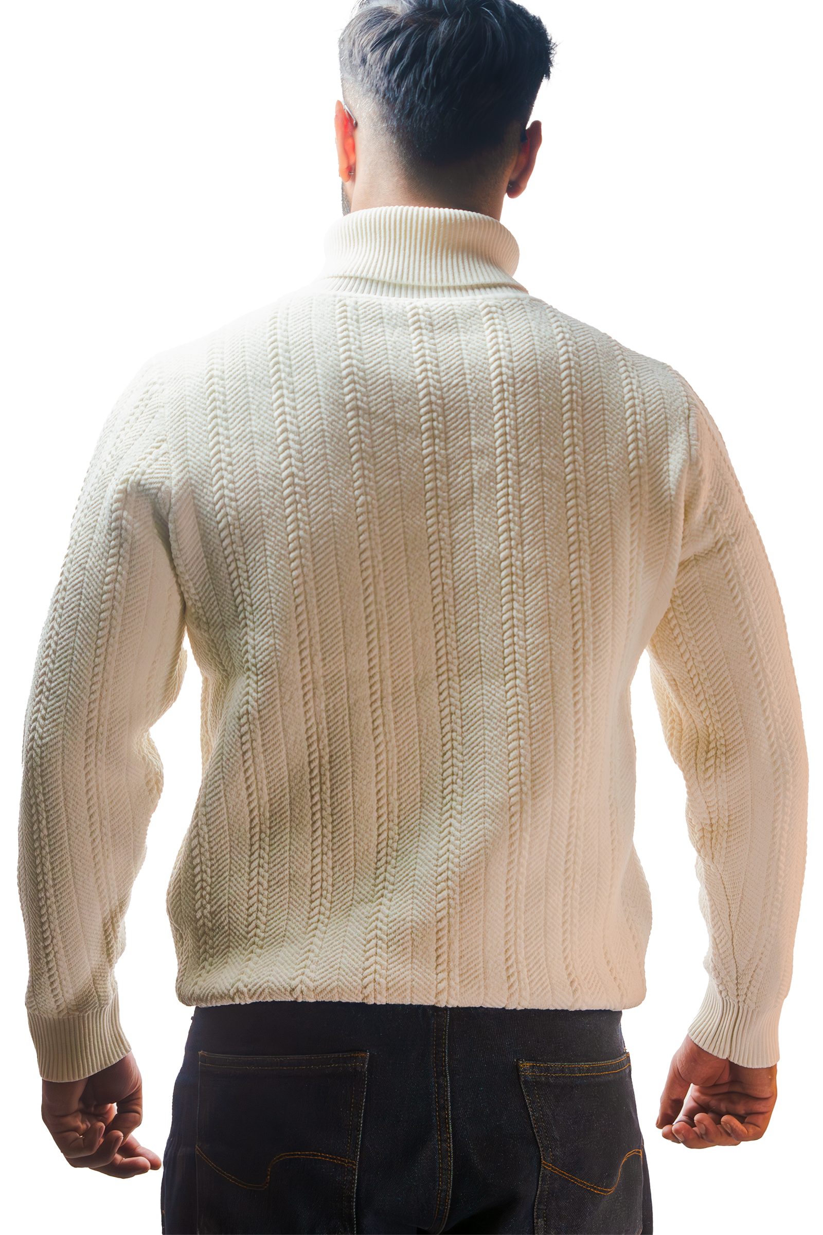 Turtleneck Cableknit Sweater