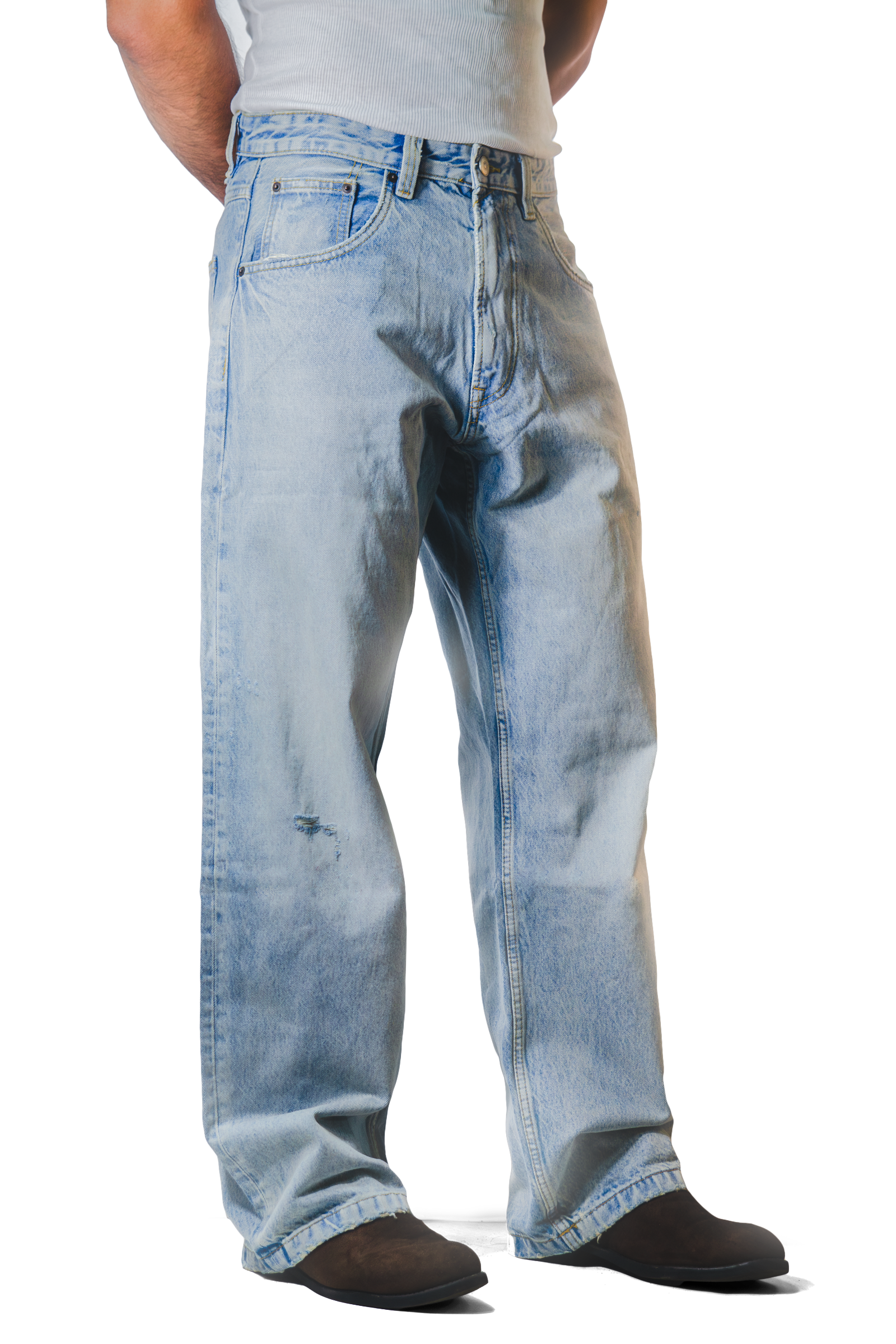 Light Blue Loose Fit Jeans