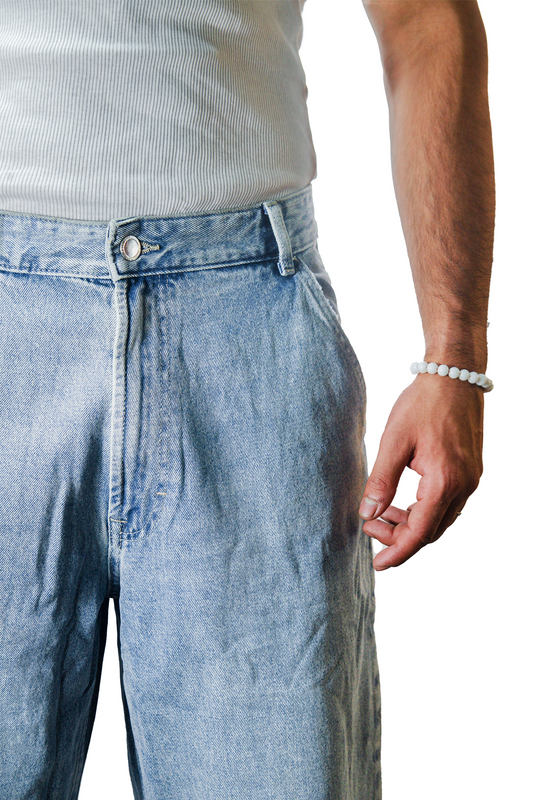 Light Blue Straight Fit Jeans