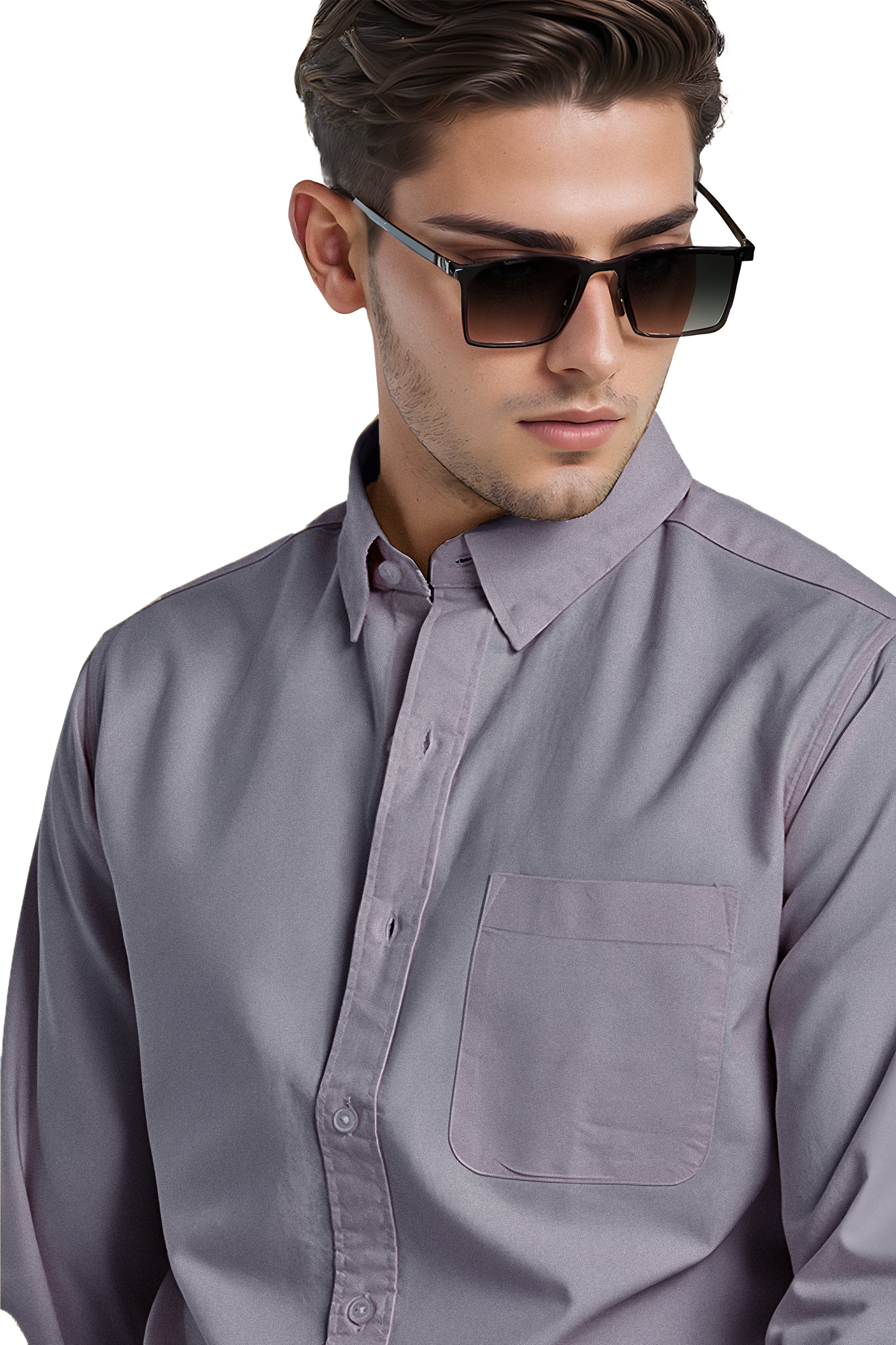 Grey Oxford Shirt