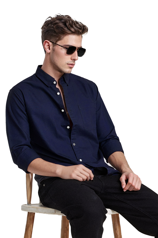Navy Oxford Shirt