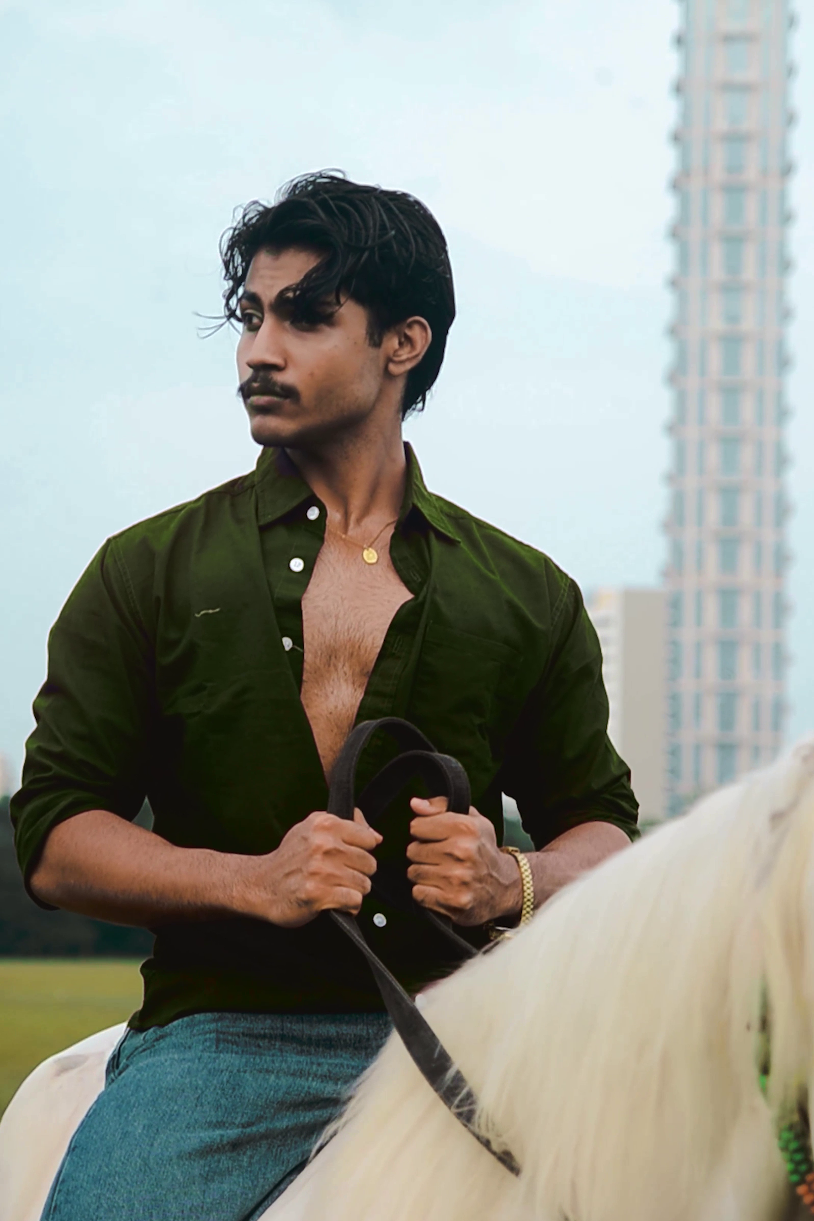 Olive Oxford Shirt