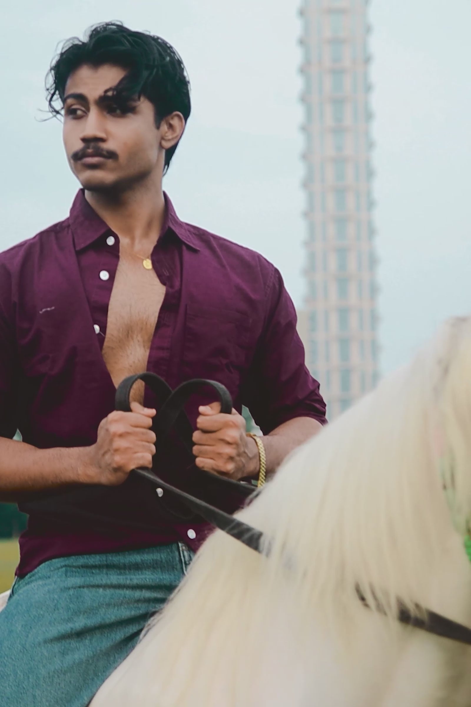 Magenta Oxford Shirt