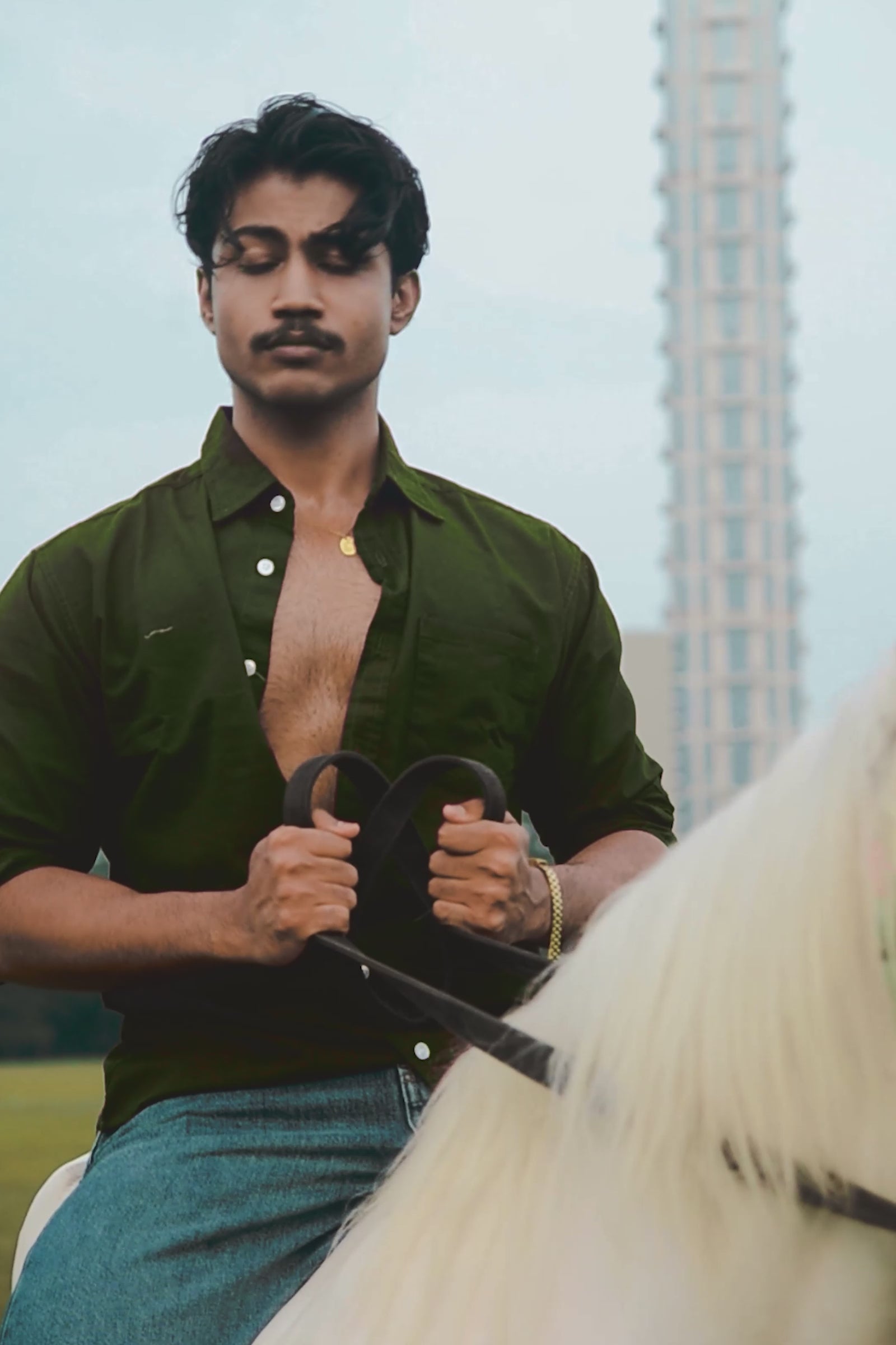 Olive Oxford Shirt